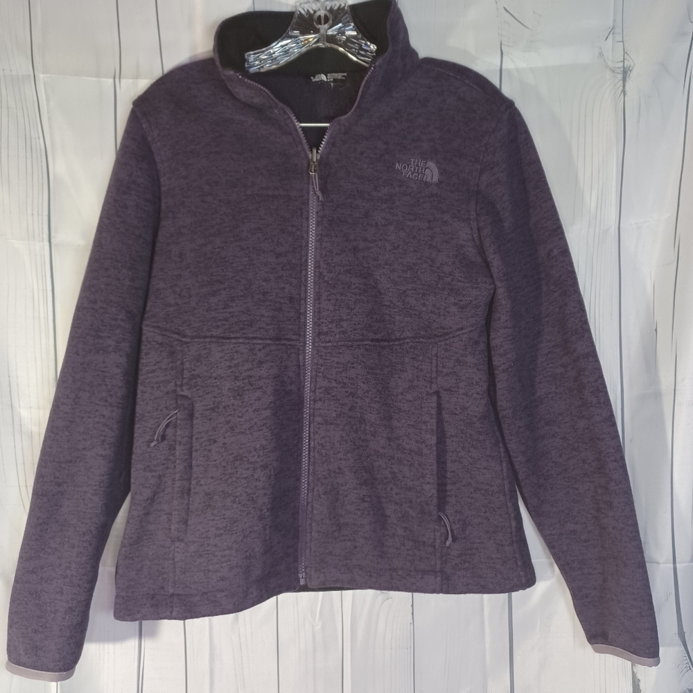 The North Face purple fleece jacket
